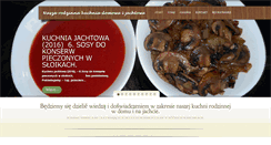 Desktop Screenshot of kuchniajachtowa.pl