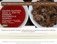Tablet Screenshot of kuchniajachtowa.pl